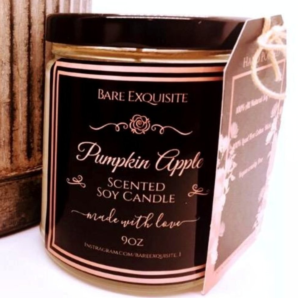 Pumpkin Apple Soy Candle 9oz. (Seasonal, Candles)